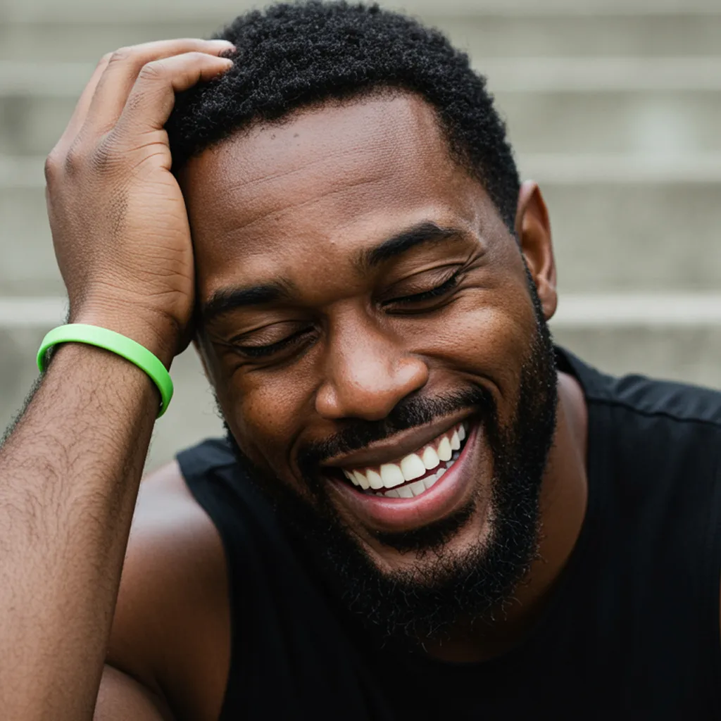 Man smiling